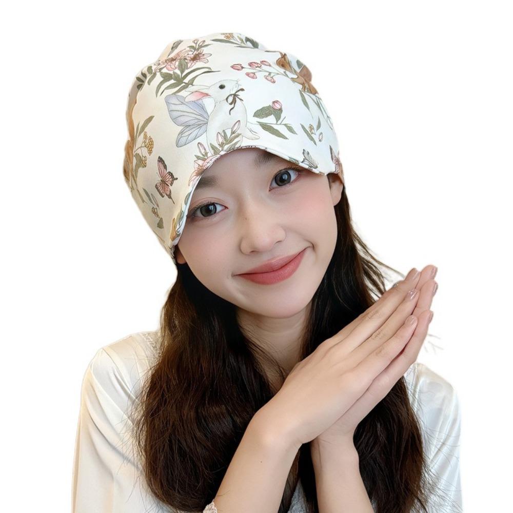 Eye Mask Postpartum Confinement Hat 2in1 Women's Sleep Cap Postpartum Cap  Hair Accessories