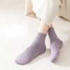 Pure Cotton Women's Mid-calf Socks for Autumn and Winter, All-cotton Boneless Sweat-absorbing Sports Cotton Socks for Women In Autumn