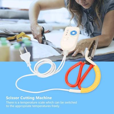 Multifuntional Electric Heating Scissors Fabric Cutting Scissors for Fabric and Crafting with Adjustable Temperature