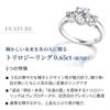 from New Ring Platinum Processed Artificial Diamond Engagement Ring Brand Women Present [Gift York] Women's