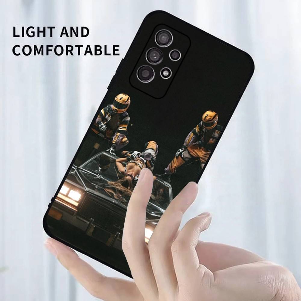 Singer T-Tate M-McRae Phone Case For Samsung S25,S24,S23,S22,S21,S20,S10,Ultra,Plus,Lite,FE,Soft Silicone Black Cover