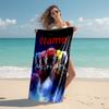 Personalized customized proof beach towel with Mighty Morphin Power Rangers pattern - soft, absorbent,quick-drying,perfect swimming,camping&bathing