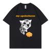 My Apolocheese Funny Cat Meme T Shirt High Street Fashion Trend Short Sleeve Tshirts Unisex Unisex Summer Casual 100cotton Tshirt