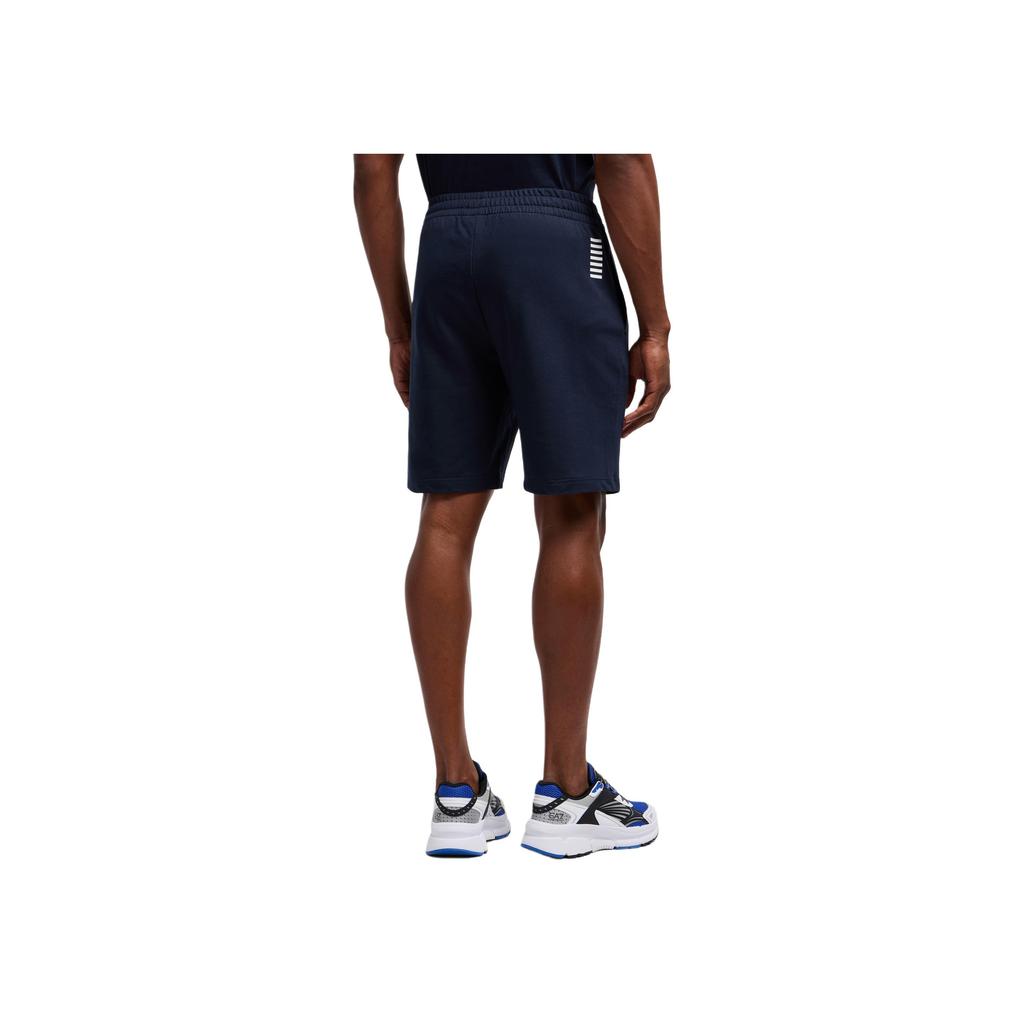 Emporio Armani EA7 Printed Pattern Three-Quarter Casual Shorts Men shorts Blue 8NPS65-PJVRZ-1562
