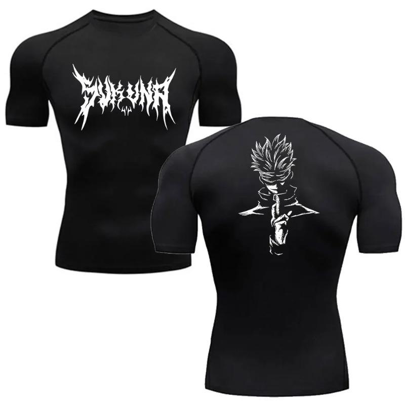 

Tight Fitting Men s Fitness Clothing Gym Running T-shirt Breathable Slim Rashgard Top Ultra-Light Quick Drying Short Sleeved Absorbing Fit XXXL