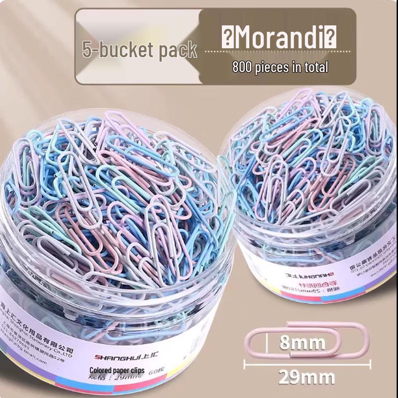 GUAIKEAI Morandi Paper Clips Set