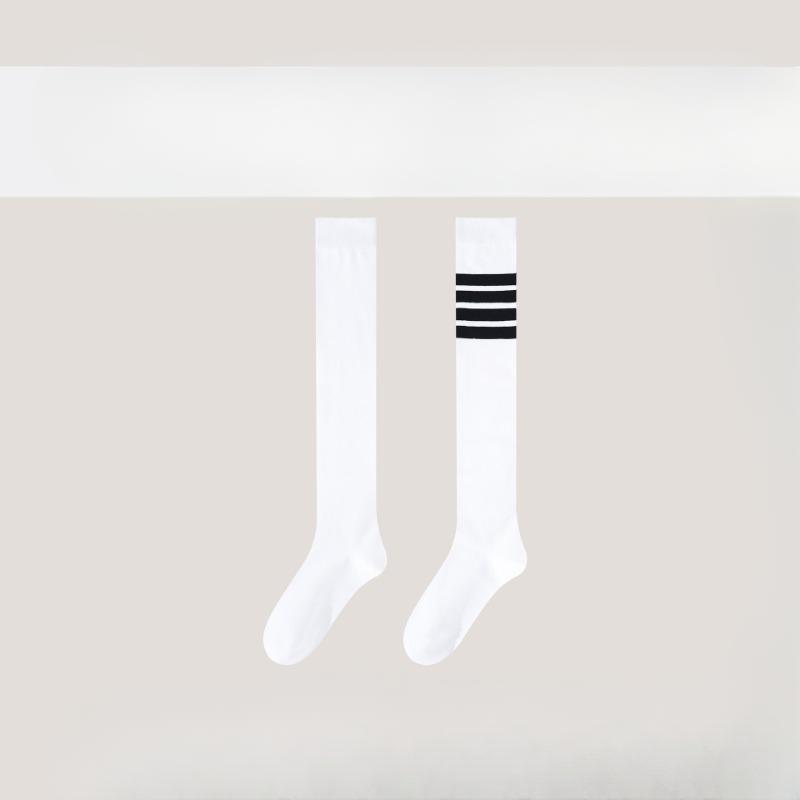 

Носки женские: Полосатые гольфы из чистого хлопка, Влаговпитывающие, Дышащие, Антибактериальные, Дезодорирующие и Носки против грибка стопы 1 pair слоновая кость