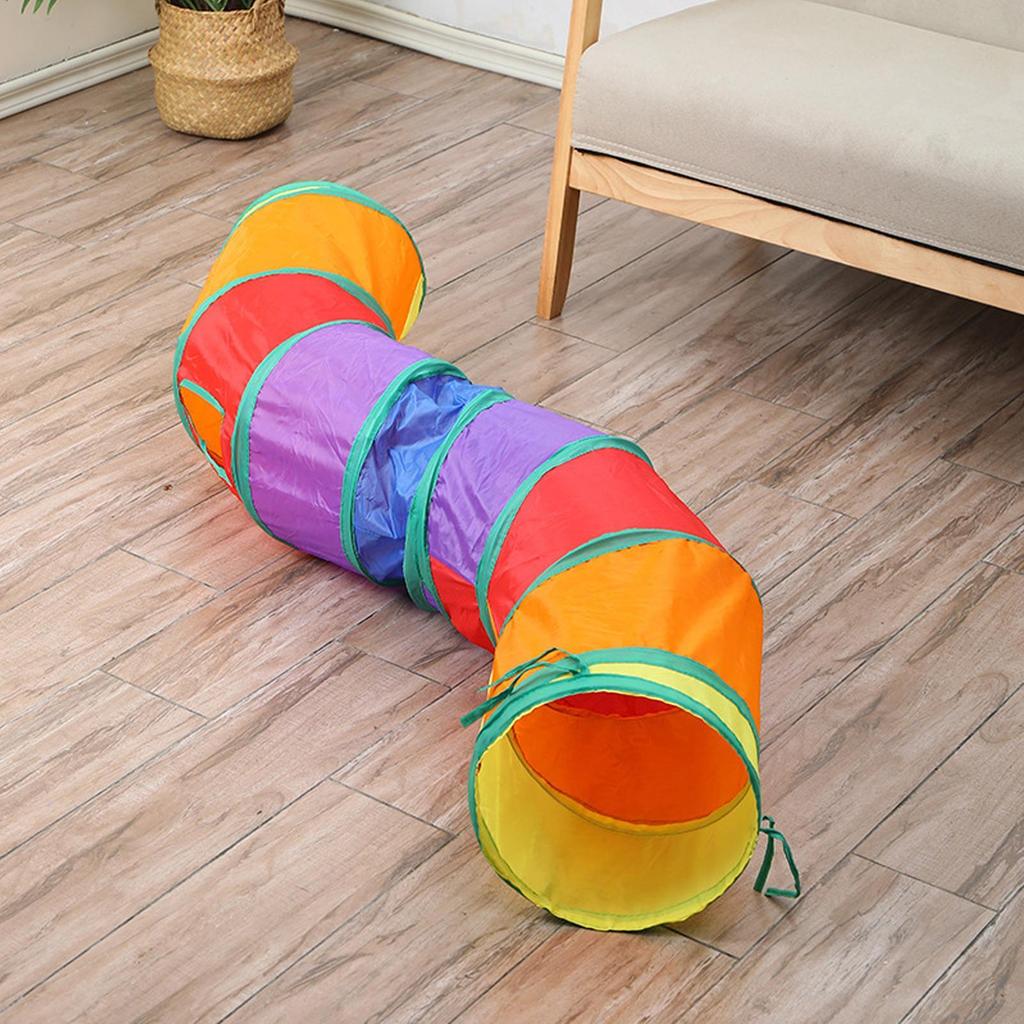 Cat Tunnels Small Cat Tunnel Foldable Tube Playground For Rabbit Dogs Bunny Small Animal Indoor Outdoor Home Activity