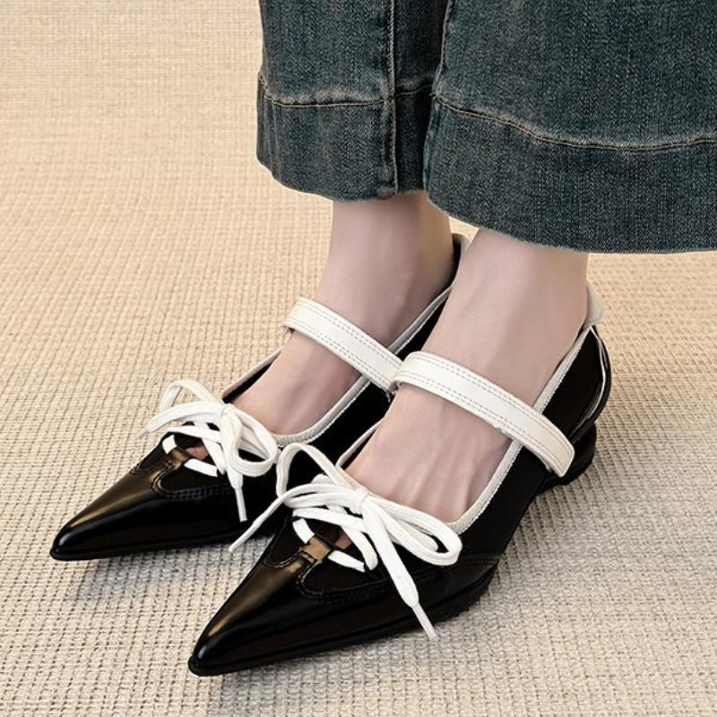 Fashion Fashion Pointed Toe Butterfly Knot Strange Style Mary Jane Shoes Women Designer Sports Ballet Shoes Elegant Party Dress Pumps