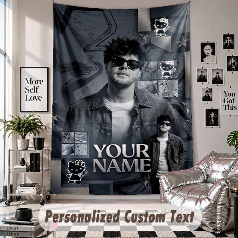Wandbehang mit individuellem Namen & Text, Alex Warren Dekorationstextil für das Schlafzimmer