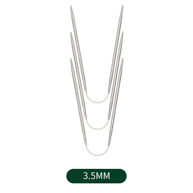 3pcs/Set Circular Knitting Needles Sweater Knitting Needle Tools Small Loop Needle DIY Knitting Needles Kits DIY Tool Accessory