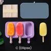 Kids Cartoon Shape Popsicle Molds Food-Grade Silicone Reusable Sticks Non-Stick Design Easy Release Ice Cream Mold