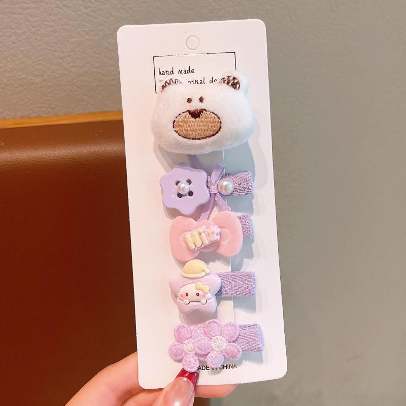 Cute Plush Butterfly Hair Clips for Girls - 2025 Style Duckbill Hairpins for Kids