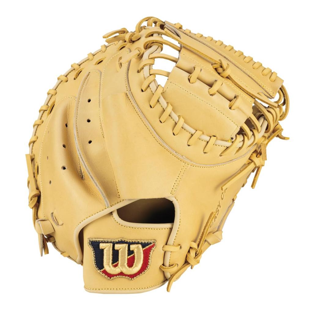 Wilson Baseball EZC Soft WBW101815 Glove, (Easy Catch), Right-Handed Throw, Leather, Blonde,