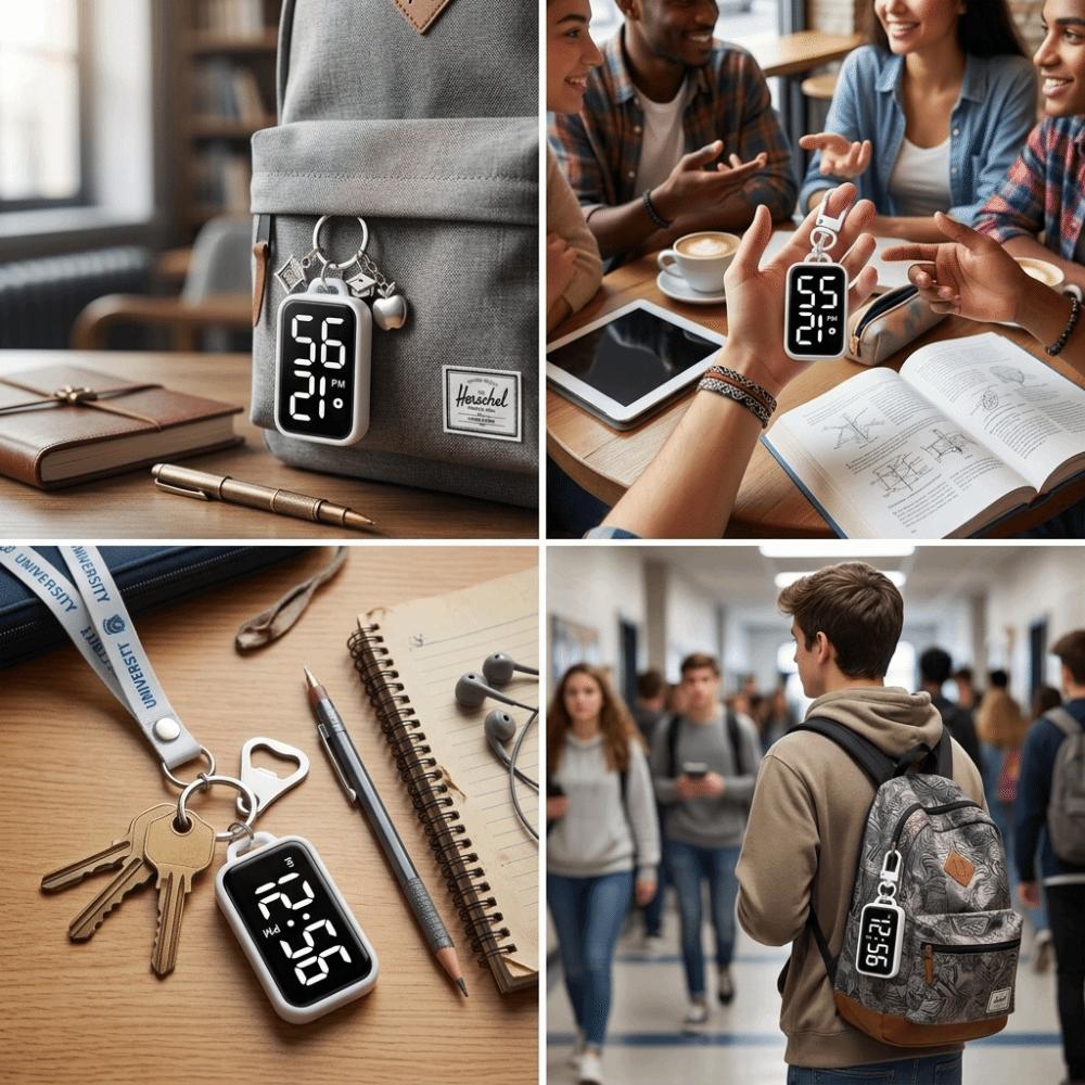 Portable Electronic watch Pocket-Sized Student electronic watch Digital Display Watch  School Use