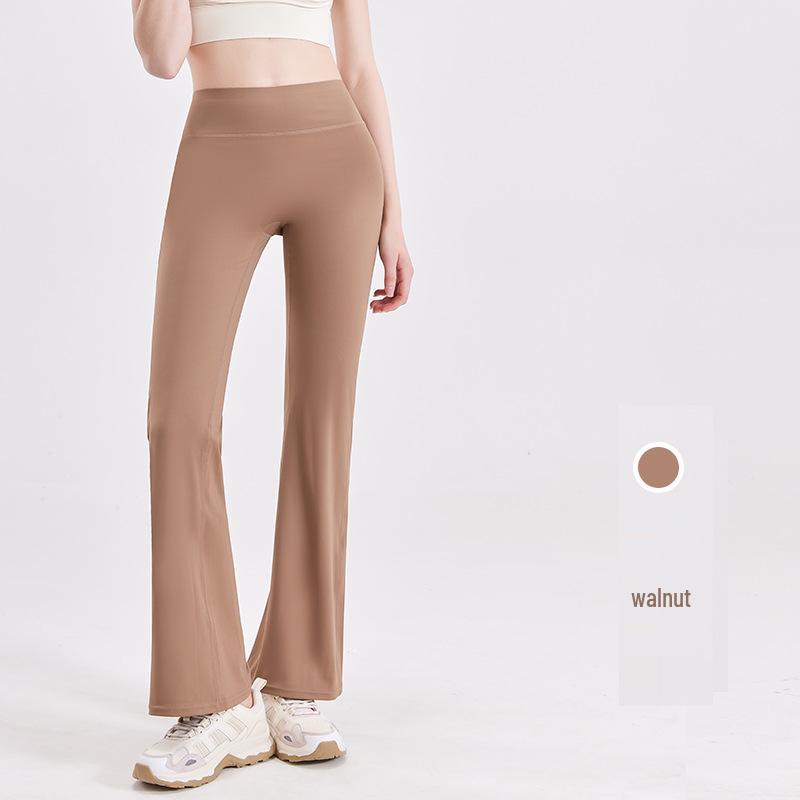 High-Waist Micro-Flared Yoga Pants - Women's Slimming, Hip-Lifting, Quick-Dry Fitness Leggings with Seamless Design