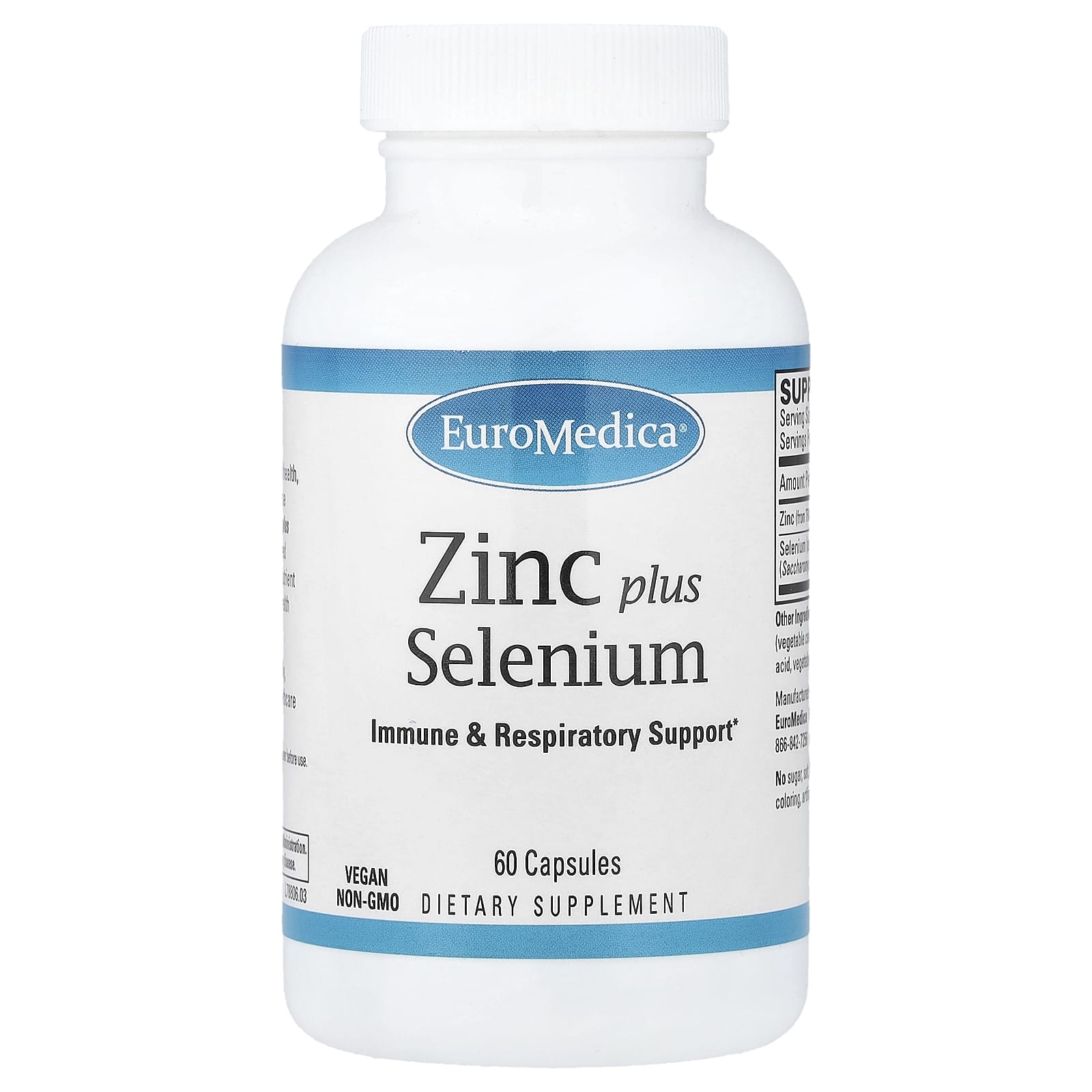 

EuroMedica, Zinc Plus Selenium, 60 Capsules