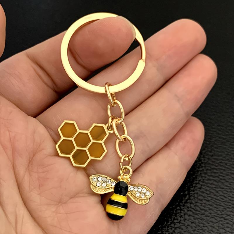 Adorable Beehive Alloy Keychain Pendant