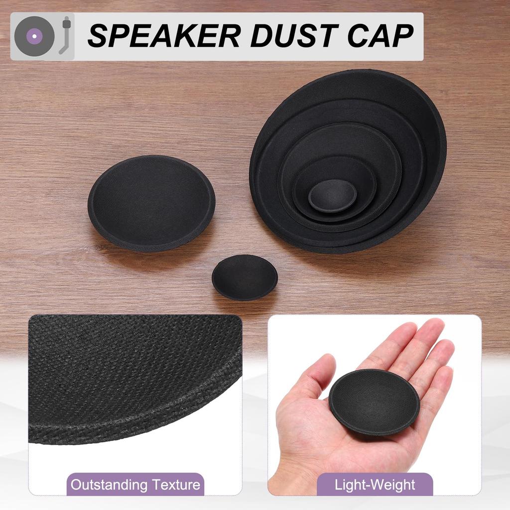 Uxcell Speaker Dust Outer Diameter Dome Paper Subwoofer Coil Speaker Decoration Accessories for Repair 8-Piece Caps, 64mm/2.52" Caps, Covers,