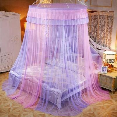 Elgant di alta qualità Baldacchino Zanzariera Letto appeso Tenda Crittografia Reti per insetti Reti per letto principessa in pizzo Stile europeo Romantico baldacchino per bambini Estate