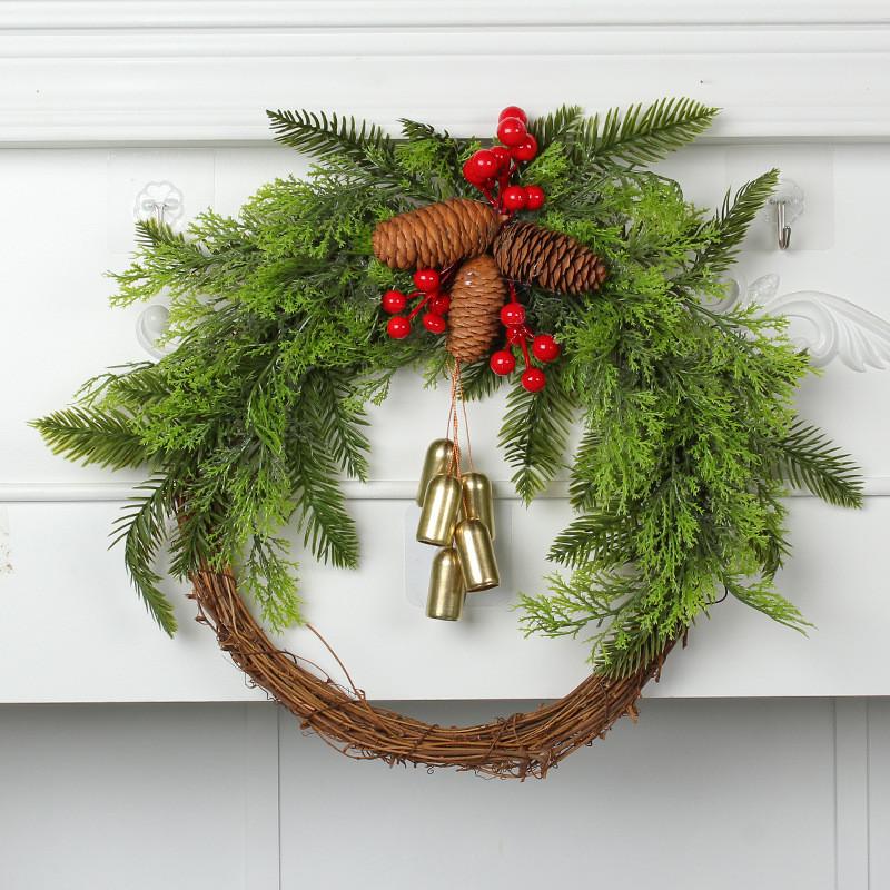 Christmas Wreath Bohemian Wind Wreath Bell Wreath Door Hanging
