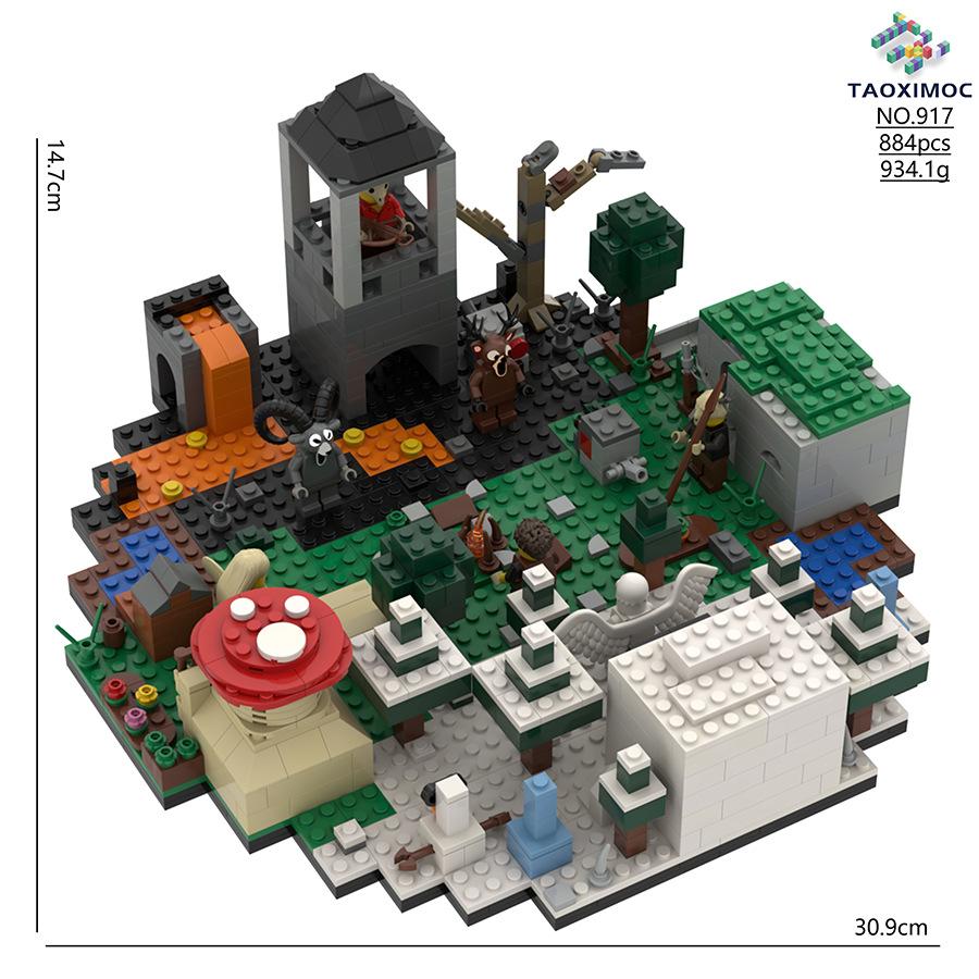 99 Nights in The Forest Building Blocks Horror Deer Brick Figure 99 Nights Blocks for Kids Birthday Construction Toys