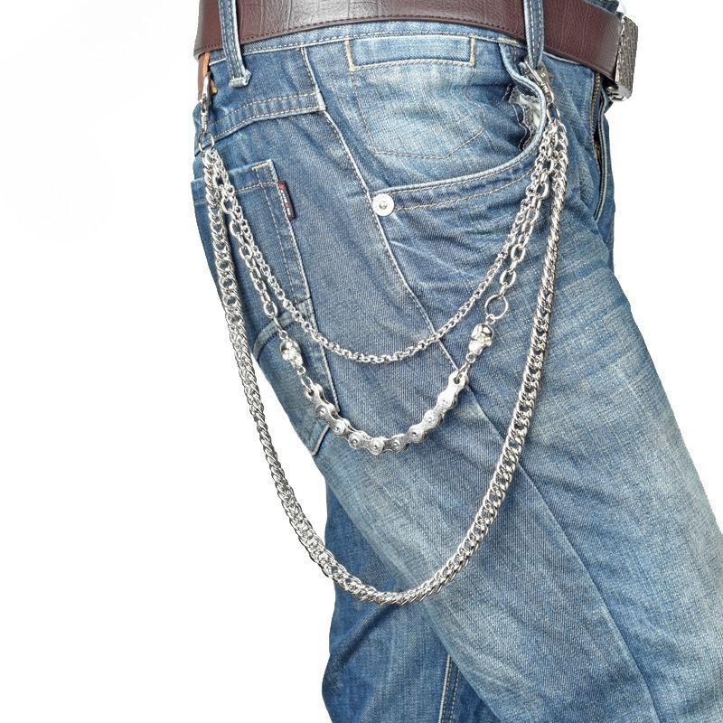 Apparel Accessories, Jeans Hip Hop Trouser Chain, Waist Chain Metal Waist Chain Men's Decorative Chain
