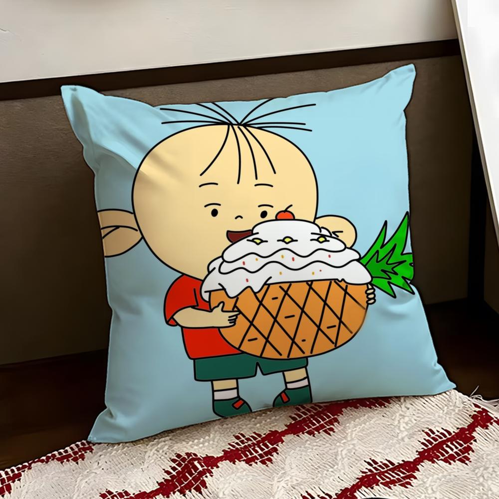 Cartoon BBig Ear Tutu Cushion Cover Reversible Soft Durable Pillow Cover Home Car MultiScene Use for Daily Comfort