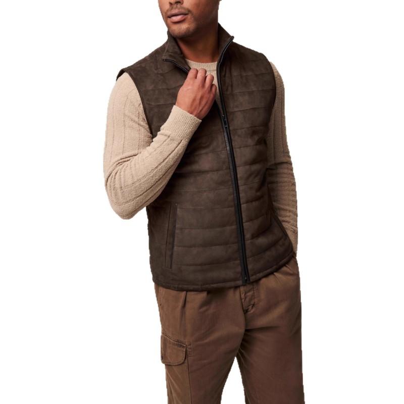 Mens Winter Fleece Vest Slim Fit Side Pockets Non-Hooded Daily Wear British Style