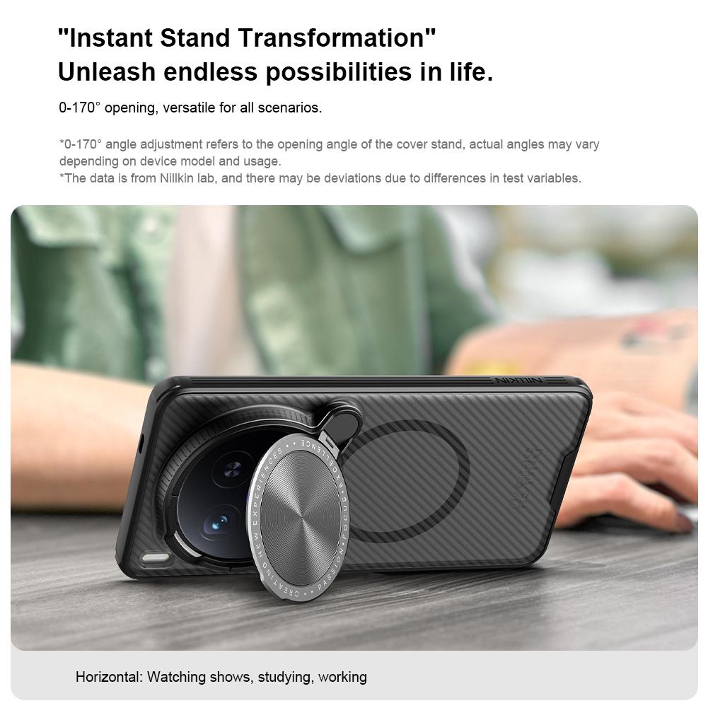 Pro Vivo X200 Ultra Pouzdro na telefon Nillkin CamShield Prop Magnetická Průhledná Verze Tvrdý PC+TPU Skořepina Nárazuvzdorný Zadní Kryt
