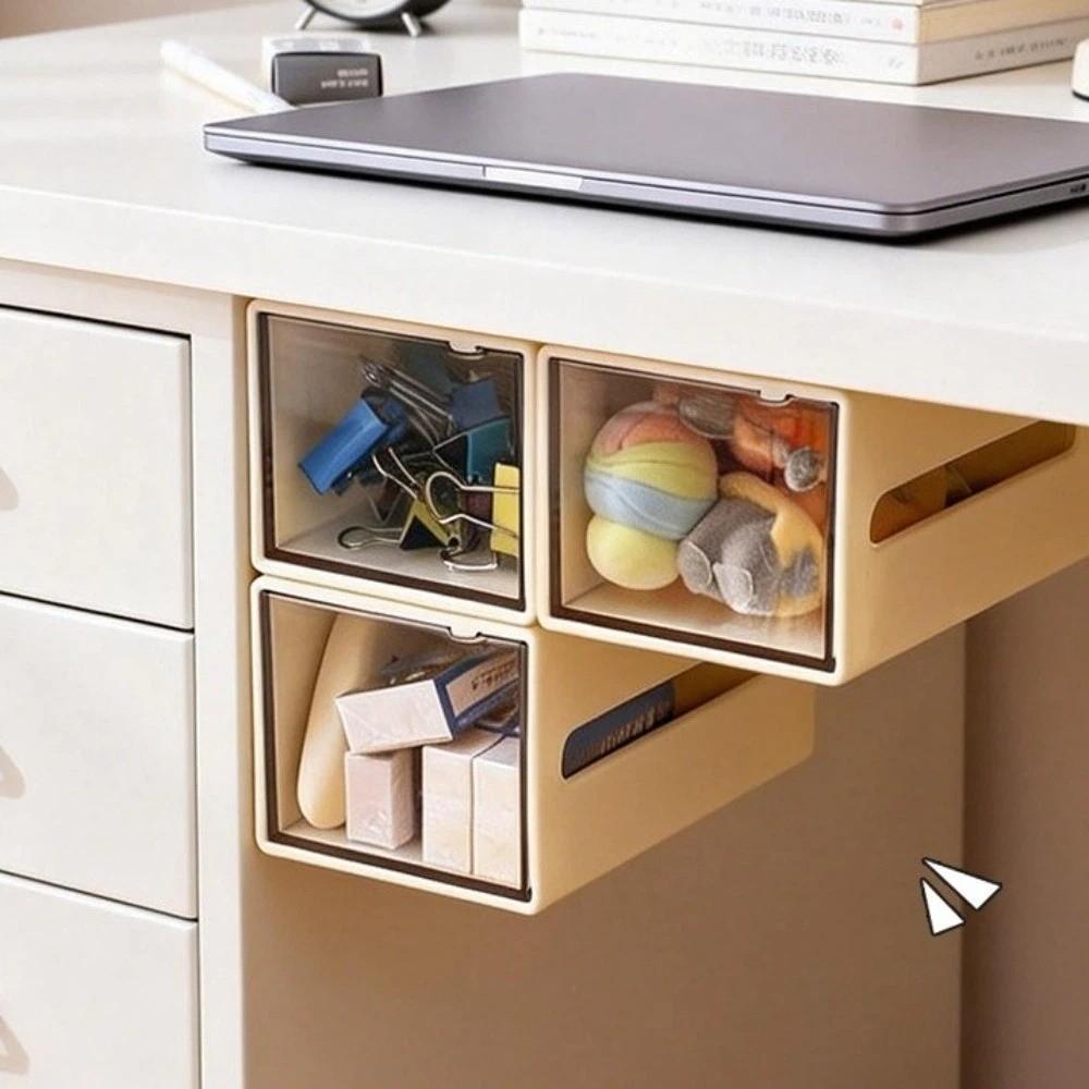 Drawer Style Pull-Out Case Space Saving Hair Ties Clips Holder Durable Makeup Organizer Bathroom