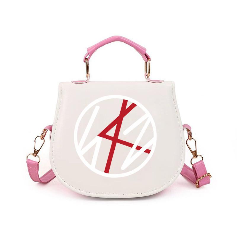 Kids Girls Straykids Felix Printed Student Lightweight Crossbody Bag Casual PU Shoulder Bags