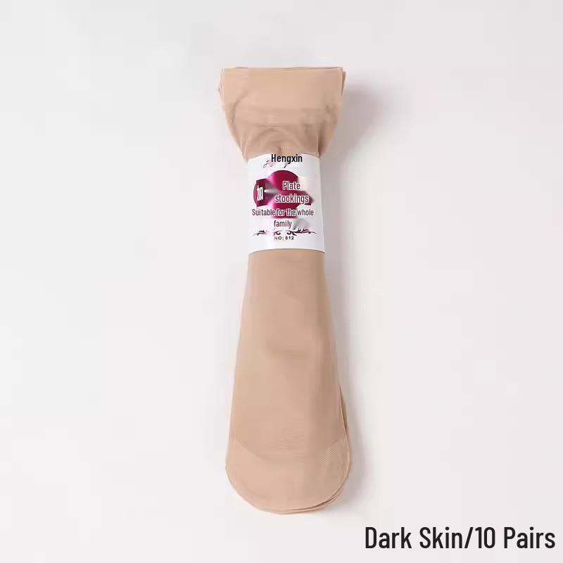 Unisex Mid-Calf Anti-Snag Extra Long Thin Steel Stockings for Spring, Summer, and Autumn