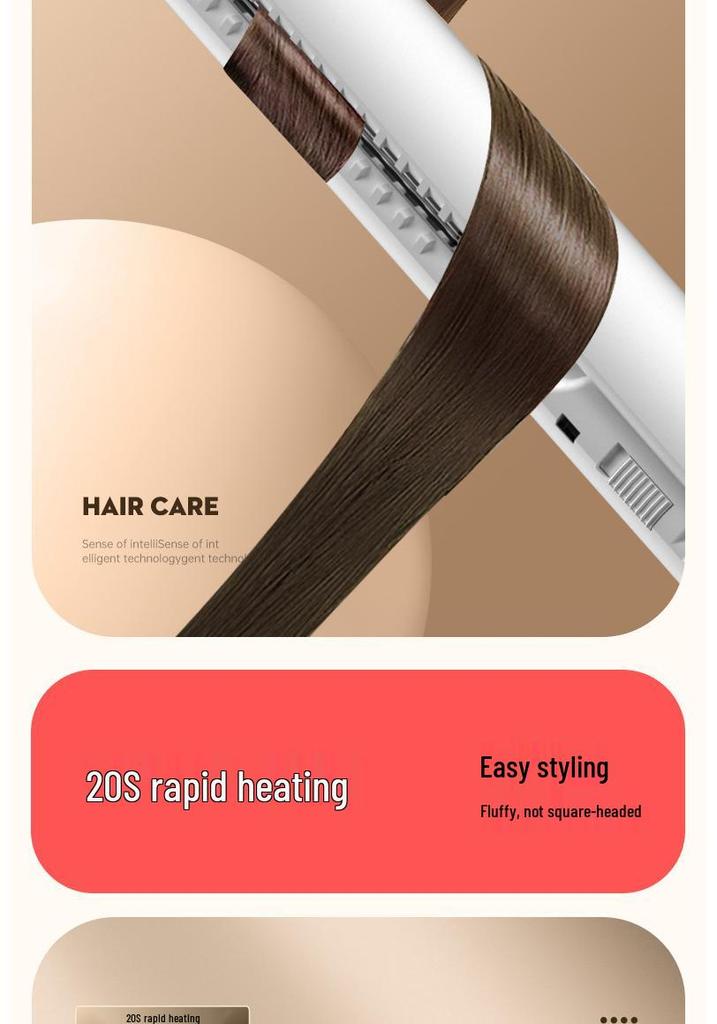 Compact Dual-Use USB Curling and Straightening Iron for Dorms and Travel