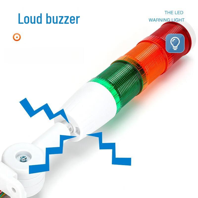 Brangdy LED 3-Layer Alarm Signal Tower Light with Buzzer 1