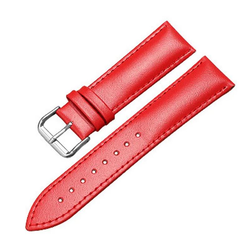Replacement Leather Watch Band Universal Strap for Samsung Huawei Black Brown 18mm 19mm 20mm 21mm 22mm 24mm