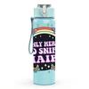 1PC Only Here To Shut Chairs Funny Print 750ml Color Plastic Sports Water Bottle Leakproof Flip Straw Lid Suitable for Sports Office Home Use