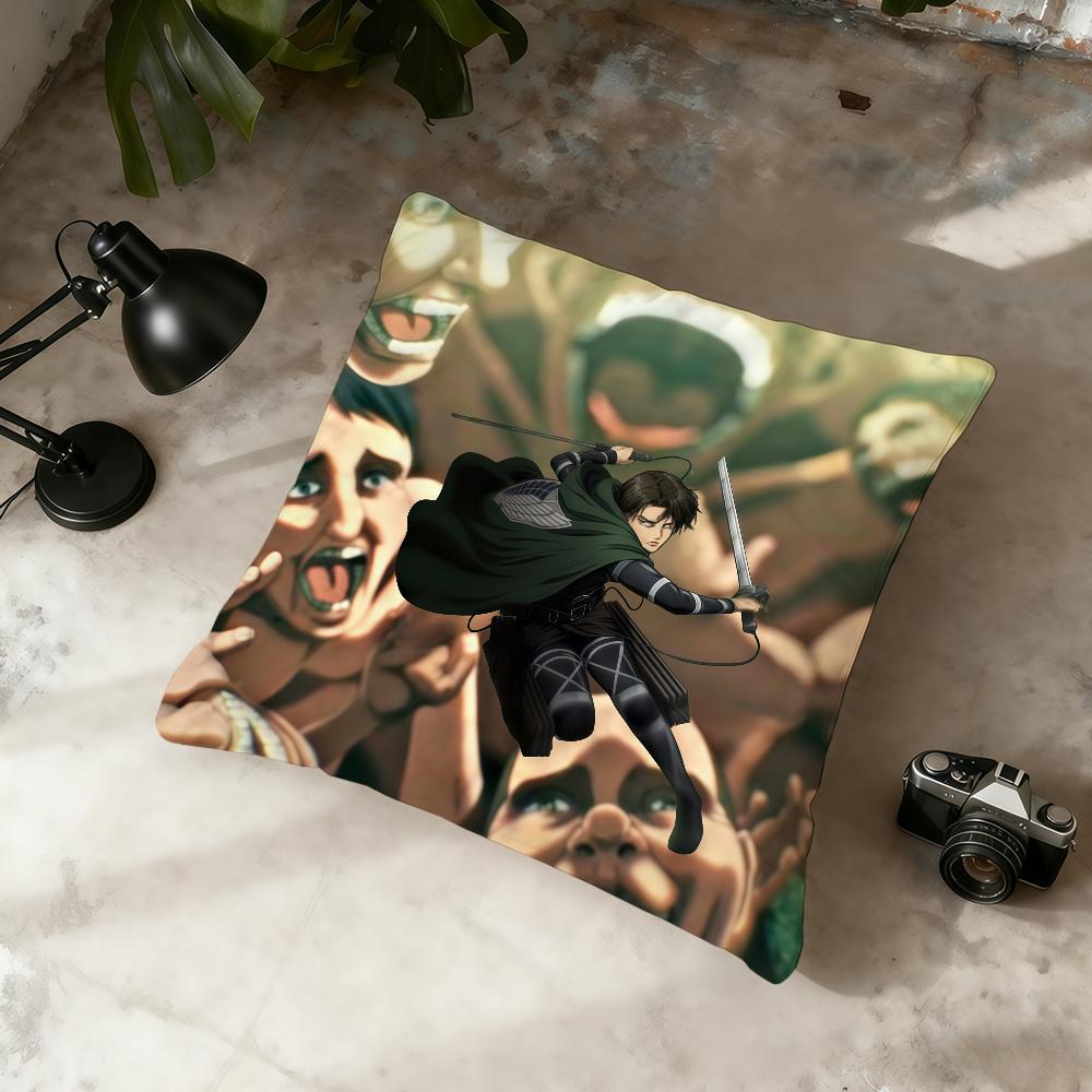 A-Attack On T-Titan Anime cushion cover Home Office Convenient Nordic Simplicity Hit With Zipper Cushion Cover