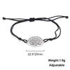 Lucktune Stainless Steel Angel Seal Archangel Metatron Cube Rope Bracelets for Women Spiritual Amulet Jewelry Anniversary Gifts