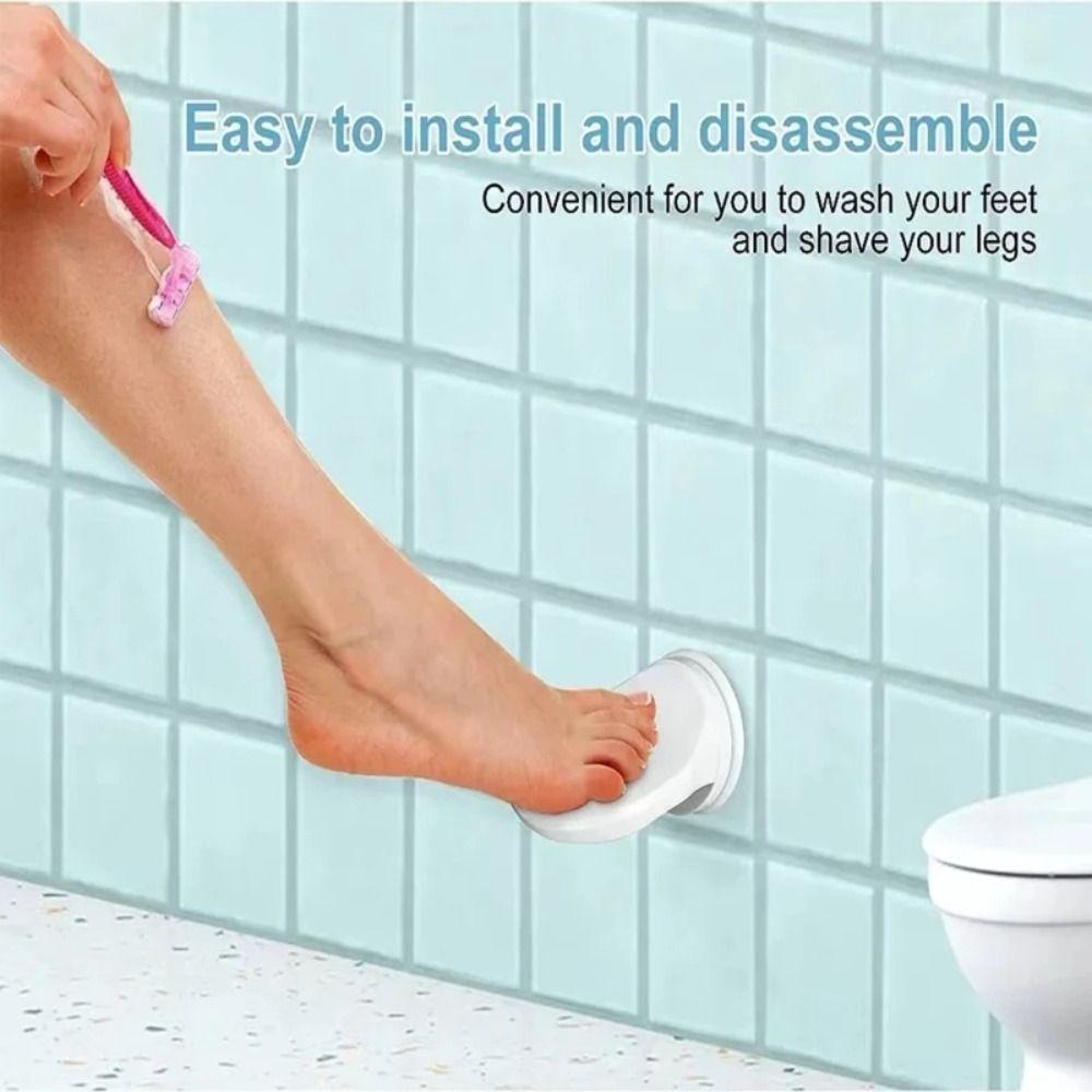 Suction Cup Shower Foot Rest Grip Holder Leg Shaving Footrest Pedicure Foot Pedal Wash Feet