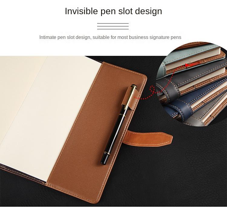 School Notebook 200 Pages Leather Cover Sewing Binding School Supplies A5A6 Hardcover Diary Leather Diary