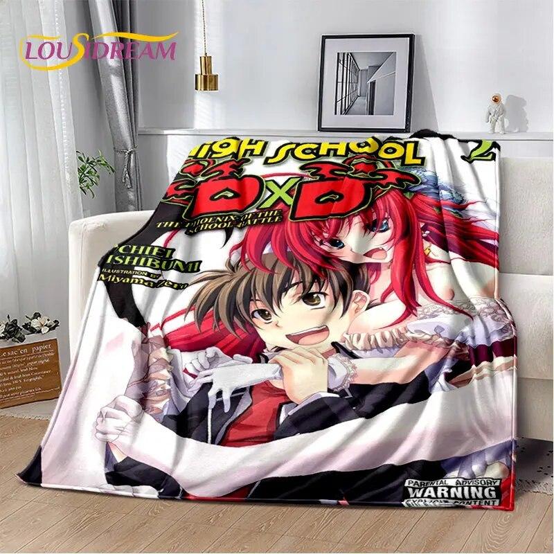 Anime High School D×D Sexy Girl Soft Plush Blanket,Flannel Blanket Throw Blanket for Living Room Bedroom Bed Sofa Picnic Cover