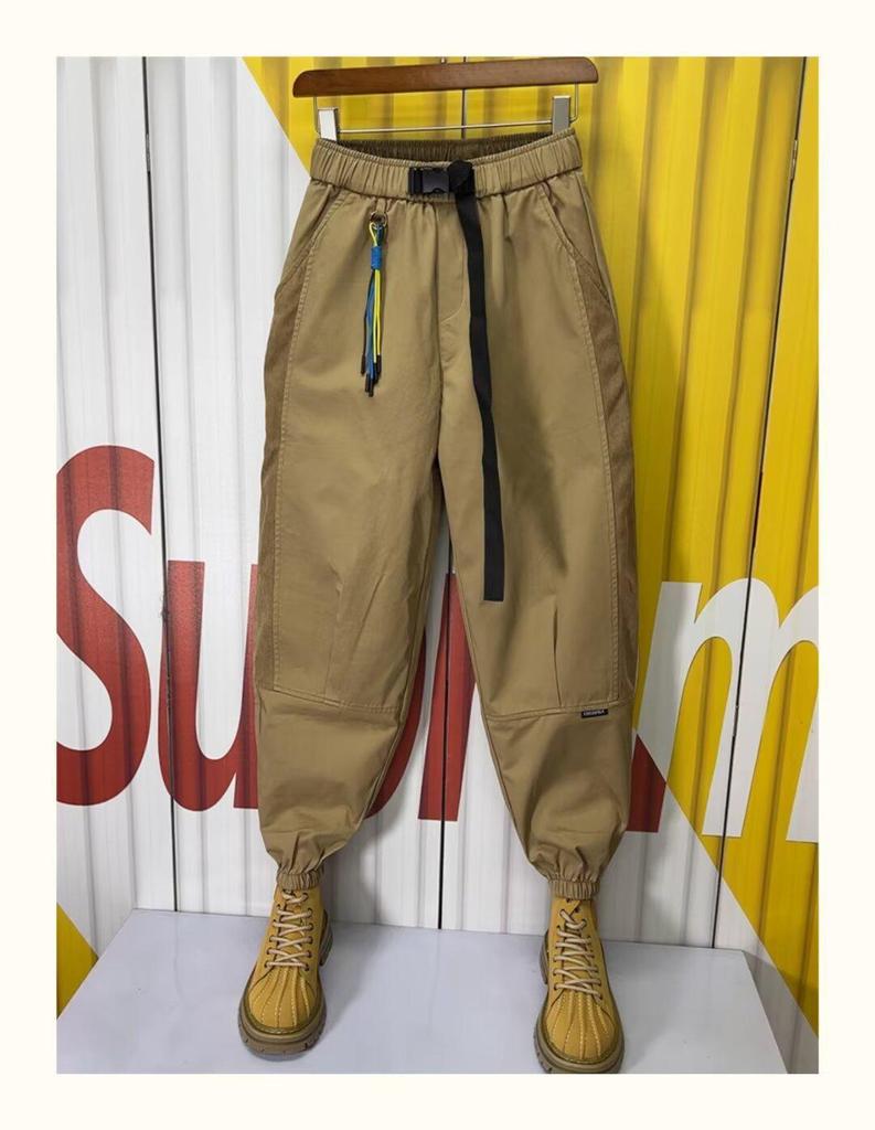 Men's Fashionable Stretch Workwear Pants - Trendy Casual Leggings for Spring and Autumn
