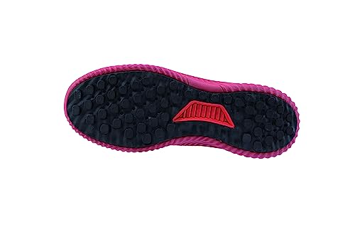 Xebec Safety Shoes, Work Shoes, 85412, Mesh, Breathable, Shock Absorbent, Lightweight, Slip-On, Anti-Sweat, Elastic Laces, Red, Size 23.0 Cm