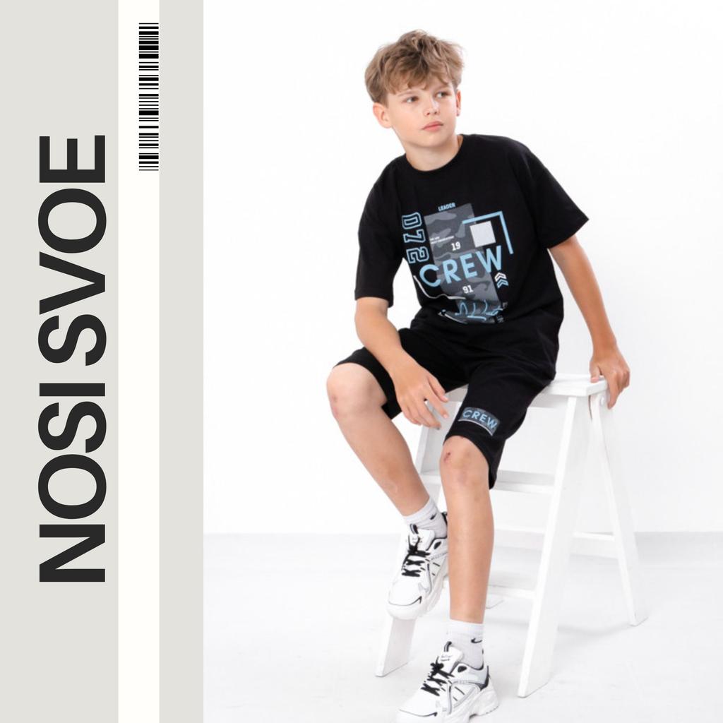 Set (boys) – Printed T-Shirt & Shorts, Casual Summer Outfit, Summer, 6466-001-33-1 HC