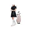 Fila Fw23 Brand Logo Print Golf Skirt And Shorts Slim Fit Two-Piece Polo Dress Women Dresses Black A11W335303F-BK