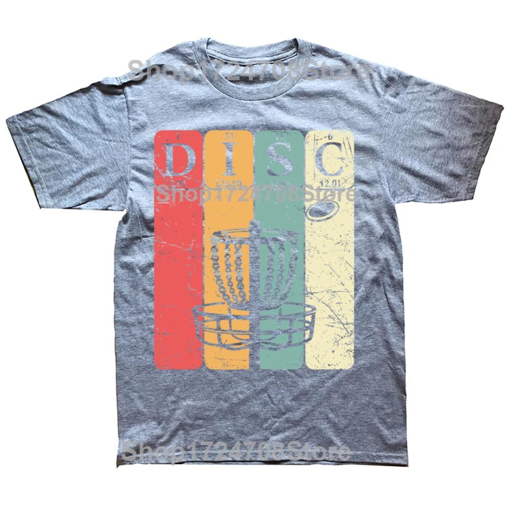 Disc Golf Periodic Table Player Vintage T Shirts Summer Graphic Cotton Streetwear Short Sleeve Birthday Gifts Tshirt Men