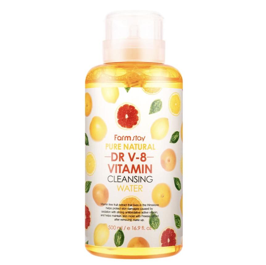 

FARM STAY Pure Natural Cleansing Water DR V-8 Витамин 500 мл (3 варианта)
