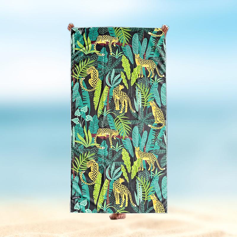 Seaside Beach Towel Quick-Drying Bath Towel Double-Sided Fleece Printed Portable Sports Swimming Bath Towel Beach Towel