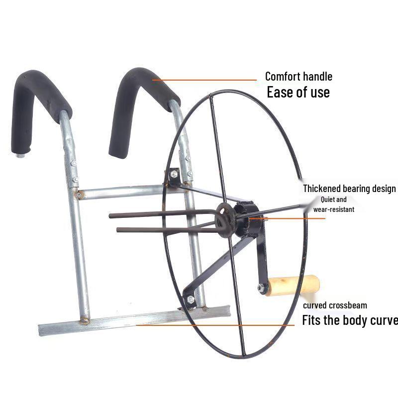 Handgedragen Universele Slanghaspel met Zwengel - 1/8 Inch Irrigatiebuis Opwinder